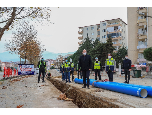 "Yenişehir'de içme suyu hatları ilk kez yenileniyor"