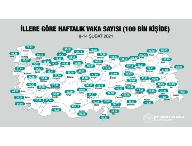 Denizli’de ki vaka sayısı açıklandı