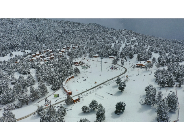 Bağbaşı Yaylası beyaza büründü