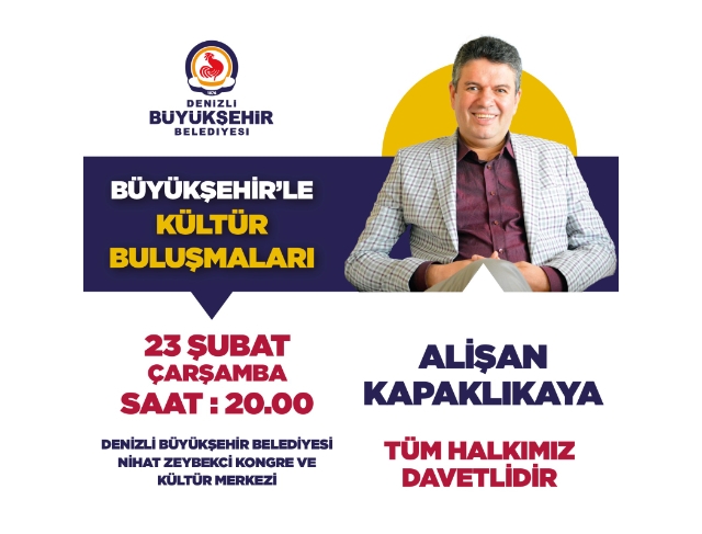 Büyükşehir ile Kültür Buluşmaları devam ediyor