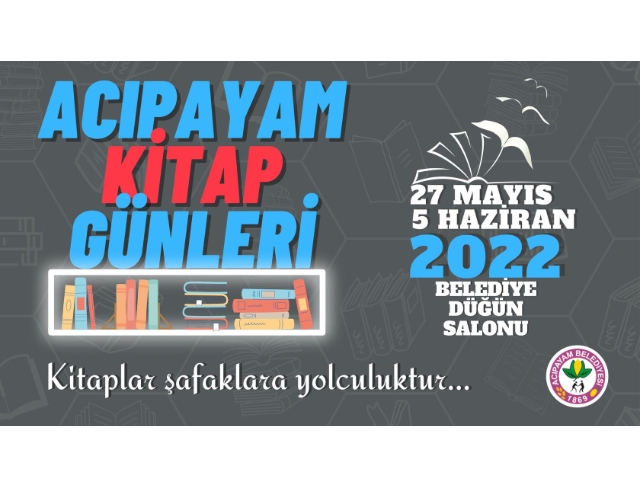 ACIPAYAM KİTAP GÜNLERİ İÇİN GERİ SAYIM BAŞLADI