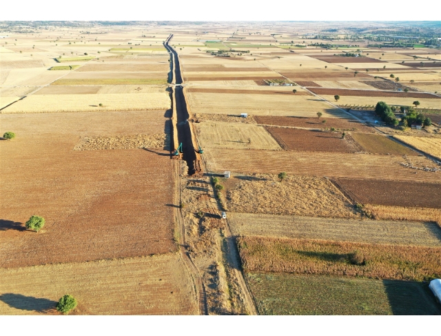 Denizli ovalarında 32 bin metre tahliye kanalı açıldı