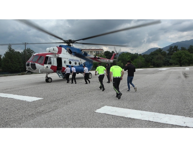 Ölümlü kazaların arttığı Denizli’de trafik havadan denetlendi