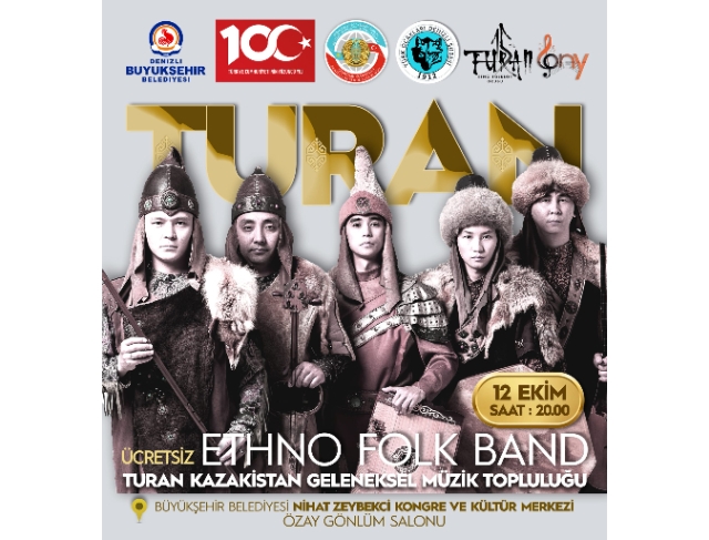 Turan Ethno Folk Band, 12 Ekim’de Denizli’de sahne alacak