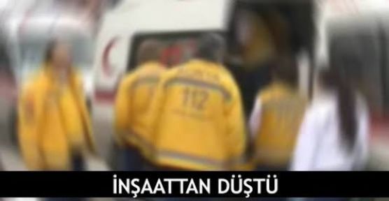 ACIPAYAM'DA 1 İŞÇİ INŞAATTAN DÜŞTÜ