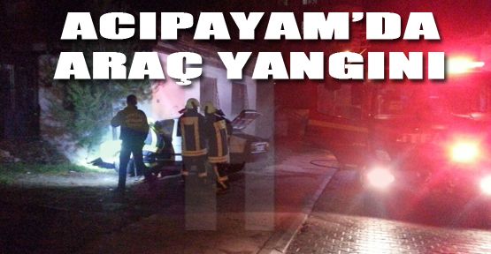 ACIPAYAM'DA ARAÇ YANGINI