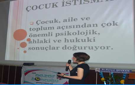 ACIPAYAM'DA ÇOCUK İSTİSMARI KONULU KONFERANS VERİLDİ