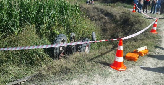 ACIPAYAM'DA TRAKTÖR KAZASI: 1 ÖLÜ