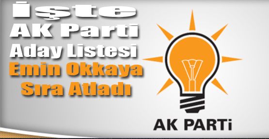 AK PARTİ MİLLETVEKİLİ ADAY LİSTESİ 