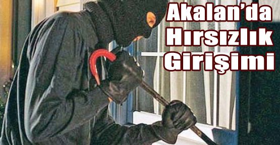 AKALAN'DA HIRSIZLIK GİRİŞİMİ