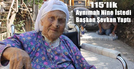 BAŞKAN ŞEVKAN 115'LİK NİNENİN YOLUNU YAPTI