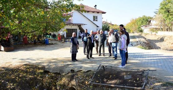 BAŞKAN ŞEVKAN VE MECLİS ÜYELERİNDEN AKALAN MAHALLESİNDE İNCELEME