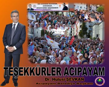 BAŞKAN ŞEVKAN'DAN TEŞEKKÜR