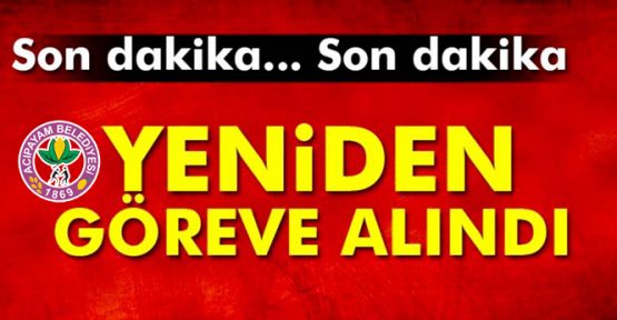 BELEDİYEDE AÇIĞA ALINAN 2 KİŞİ GÖREVE İADE EDİLDİ