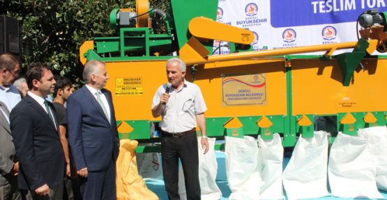 BÜYÜK ŞEHİRDEN ACIPAYAM'A 3 ADET TOHUM ELEME MAKİNASI