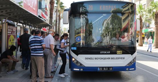 Denizli’de bayramın ilk iki günü otobüsler ücretsiz olacak