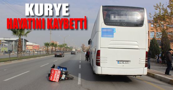 DENİZLİ’DE MOTOSİKLETLİ KURYE İLE OTOBÜS ÇARPIŞTI: 1 ÖLÜ