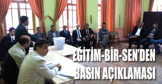 EĞİTİM-BİR-SEN'DEN BASIN AÇIKLAMASI