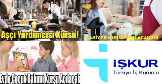 HALKL EĞİTİM İLE İŞ-KUR ORTAKLIĞINDA ÜÇ YENİ KURS AÇILACAK