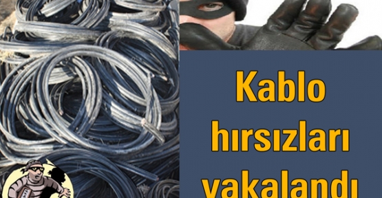 KABLO HIRSIZLARI YAKALANDI