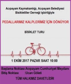 Pedallarımız Kalplerimiz Için Dönüyor" Bisiklet Turu