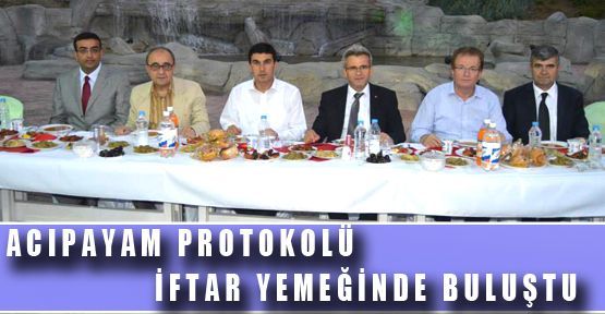 PROTOKOL YEMEKTE BULUŞTU