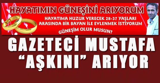 ŞANSLI KIZI AFİŞ İLE ARIYOR