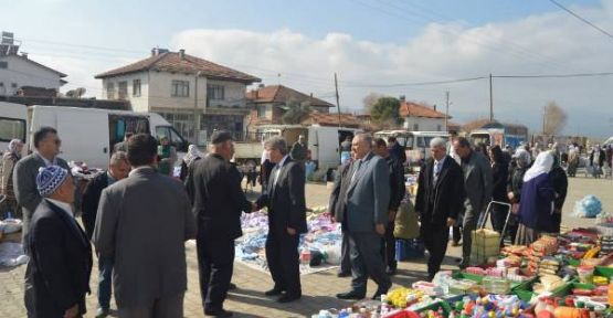 ŞEVKAN: KARAHÜYÜK PAZARINDA HALKLA BULUŞTU 