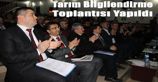 TARIM VE HAYVANCILIK DEĞERLENDİRME TOPLANTISI DÜZENLENDİ