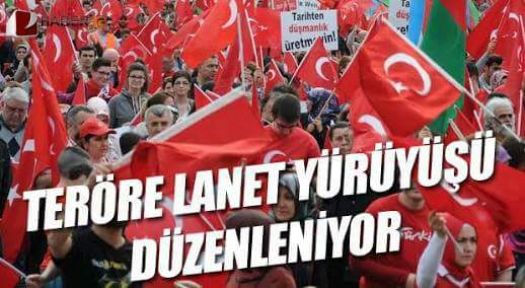 TERÖRE LANET YÜRÜYÜŞÜ