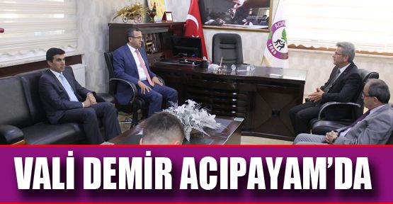 VALİ DEMİR ACIPAYAM’DA