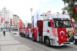 Cumhuriyet Bayramı TIR'ıyla bayram coşkusu tüm kenti sardı