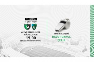 Denizlispor - Kocaelispor maçında Davut Çelik düdük çalacak