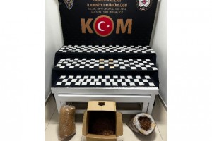 Denizli’de çok sayıda dolu makaron ve 12.5 kilogram kaçak kıyılmış tütün ele geçirildi