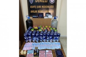 Denizli’de kumar oynayan 18 kişiye 72 bin 990 TL idari para cezası