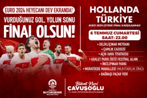 Büyükşehir’den çeyrek finale özel 7 dev ekran