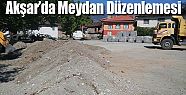 AKŞAR MAHALLESİNDE MEYDAN DÜZENLEMESİ ÇALIŞMALARI BAŞLADI