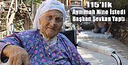 BAŞKAN ŞEVKAN 115'LİK NİNENİN YOLUNU YAPTI