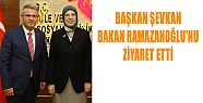 BAŞKAN ŞEVKAN BAKAN RAMAZANOĞLU'NU ZİYARET ETTİ