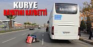 DENİZLİ’DE MOTOSİKLETLİ KURYE İLE OTOBÜS ÇARPIŞTI: 1 ÖLÜ