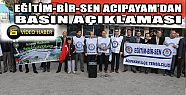 EĞİTİM BİR-SEN ACIPAYAM'DAN BASIN AÇIKLAMASI