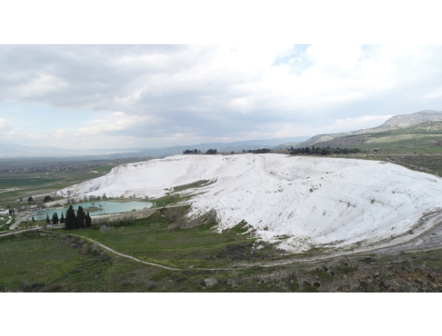 Hava kalitesi iyileşen Denizli’de Pamukkale’nin güzelliği ortaya çıktı