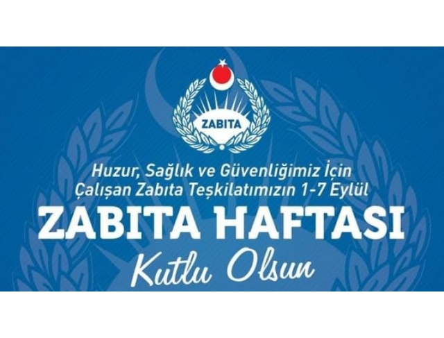 ZABITA HAFTASI KUTLAMA MESAJI