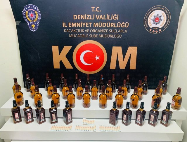 Tütün ve alkol kaçakçısı 4 şüpheli yakalandı