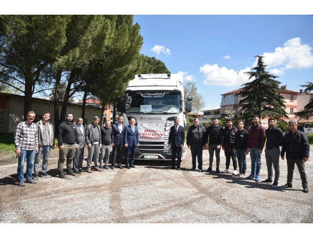 Denizli'nin depremin yıktığı Hatay’a yardımları sürüyor