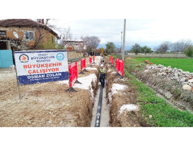 Büyükşehir DESKİ’denAkalan’ayeni içme suyu hattı