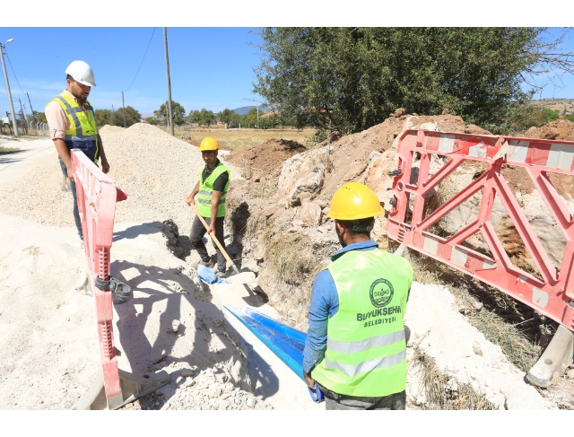 Büyükşehir DESKİ’denTavas-Sarıabat’a 15.250 m içme suyu hattı