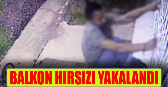 BALKON HIRSIZI YAKALANDI