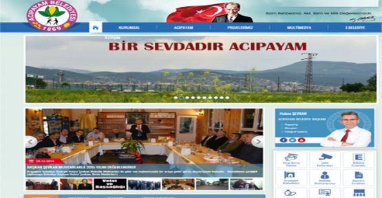 BELEDİYE WEB SAYFASI YENİLENDİ