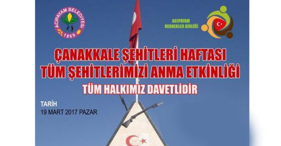 ÇANAKKALE ŞEHİTLERİ ANMA PROGRAMI